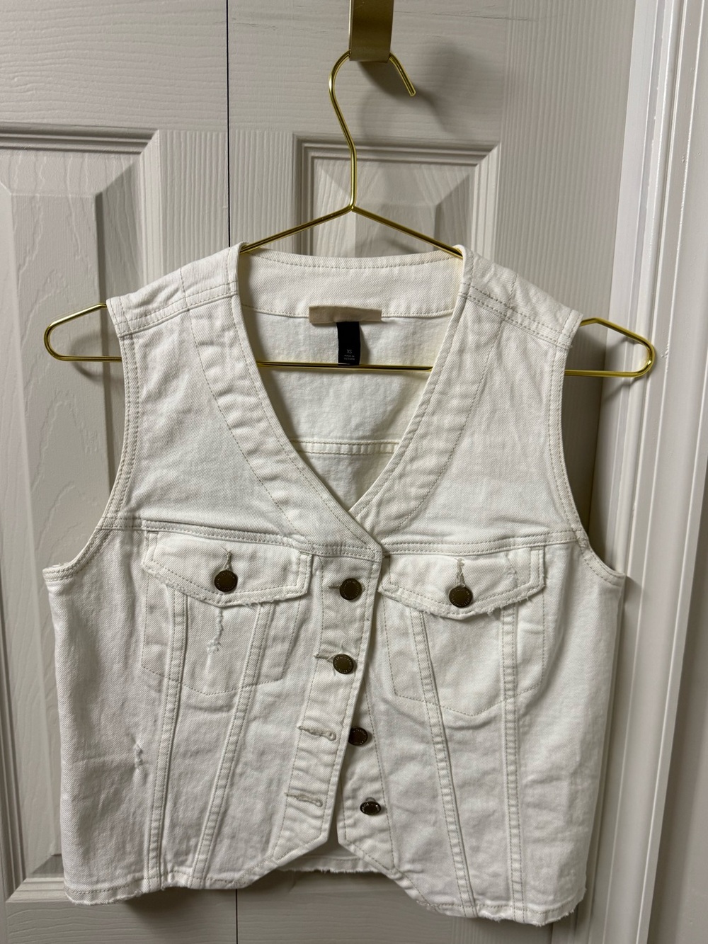 Universal Thread White Denim Vest